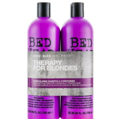 Набір для блонду TIGI Bed Head Dumb Blonde (shm/750ml + cond/750ml)