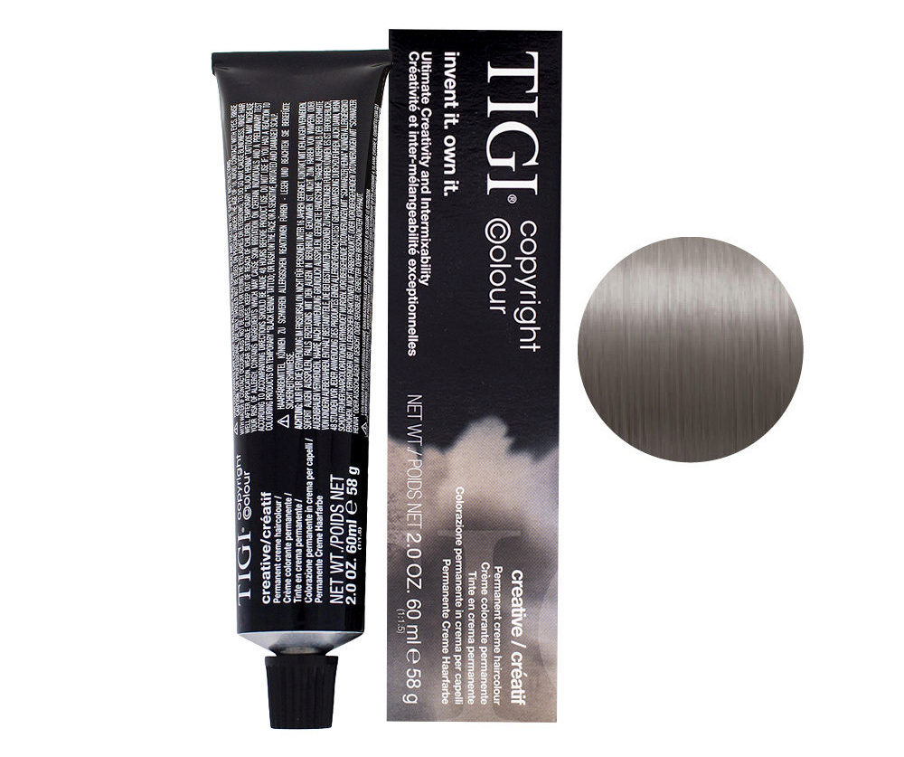 Крем-фарба для волосся 9/8 ДУЖЕ СВІТЛИЙ ПОПЕЛЯСТИЙ БЛОНД TIGI COPYRIGHT COLOUR CREATIVE 9/8 VERY LIGHT ASH BLND 60 ml