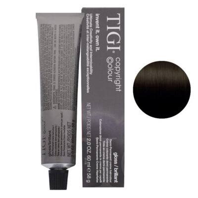Крем-фарба для волосся 2/0 НАЙТЕМНІШИЙ НАТУРАЛЬНИЙ КОРИЧНЕВИЙ TIGI Copyright Colour Gloss 2/0 DARKEST NAT BRWN 60 ml