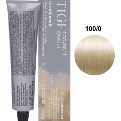 Освітлююча перманентна фарба 100/0 УЛЬТРА СВІТЛИЙ НАТУРАЛЬНИЙ БЛОНД TIGI Copyright Colour LIFT 100/0 ULTRA LIGHT NAT BLND 60 ml