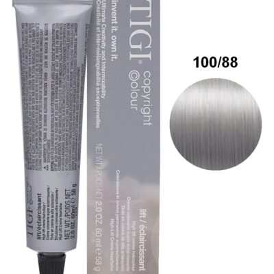 Освітлююча перманентна фарба 100/88 УЛЬТРА СВІТЛИЙ ПОПЕЛЯСТИЙ БЛОНД TIGI Copyright Colour LIFT 100/88 ULTRA LIGHT ASH BLND 60 ml