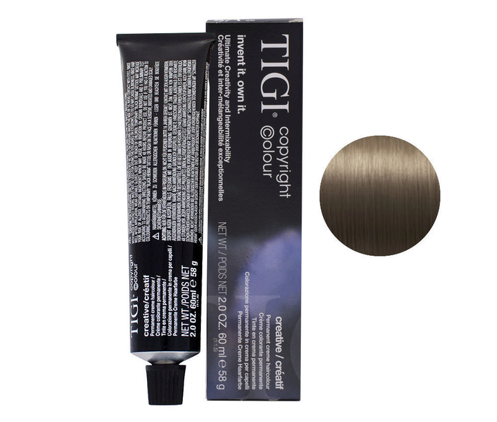 Крем-фарба для волосся 6/1 ТЕМНО-СИНІЙ БЛОНД TIGI COPYRIGHT COLOUR CREATIVE 6/1 DARK BLUE BLND 60 ml